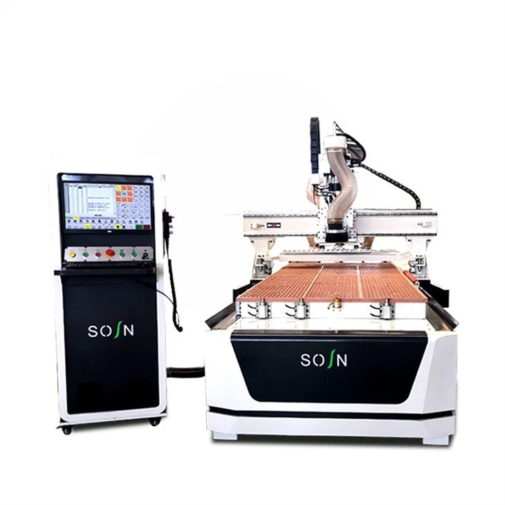 Woodworking CNC router straight-line tool change machine center